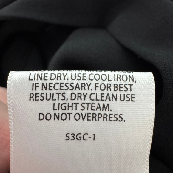 Eileen Fisher Silk Jogger Pants XL Black Elastic Waist Tapered Minimalist Luxe - Picture 9 of 9